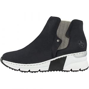 Image de Rieker X6361, Botte Tendance Femme, Bleu 14, 40 EU