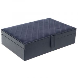 Amadeus Coffret de rangement 6 montres bleu - Bleu - Cuir