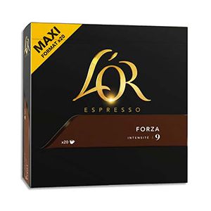 Maison du Café 20 dosettes Espresso Forza n°9 pour Nespresso