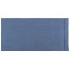 Image de Anne de Solène Drap de bain uni Pétale coton peigné 550g Agapanthe