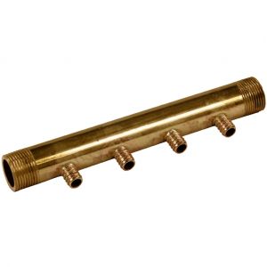 Arcanaute Collecteur 3/4"" (20/27) Mâle - 4 départs pour tube PER Ø12 - entraxe 40mm