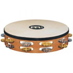 Meinl TAMBOURIN BOIS 10 RECORDING-COMBO - SUPER NATURAL AVEC PEAU