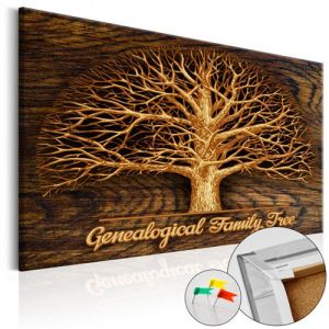 Artgeist Tableau en li&egrave;ge - Family Tree [Corkboard] 90x60