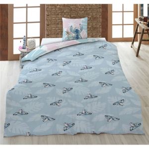 Aymax Parure de lit 140x200 cm Stitch et sa peluche (Lilo & Stitch)