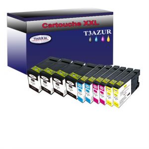 10 Cartouc s compatibles avec Canon Maxify MB2750, MB2755 remplace Canon PGI 1500 XL T3AZUR