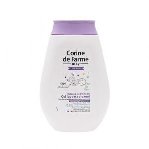 Corine de Farme Gel Lavant Relaxant 250ml à l'Extrait de Tilleul pour Bébé - Doux, Hypoallergénique, Parfum Apaisant, Idéal pour Peau Sensible et Cheveux Délicats, Testé Pédiatriquement
