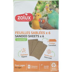 Zolux Feuille sablée MM (x6)