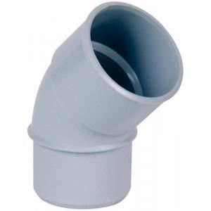 Nicoll CJ4GT - Coude &agrave; 45&deg; m&acirc;le-femelle diam&egrave;tre 50 PVC Gris