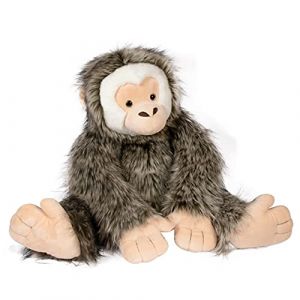 Histoire d'ours Peluche Singe - 30 cm - Gris/Blanc - Id&eacute;e Cadeau - Capucin Le Singe - Dans La For&ecirc;t - HO3047