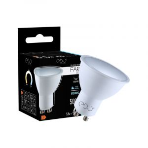 Ampoule Fari Led Gu10 5,5w 6500k Froid Cw 120° 500lm Edo777437 Edo