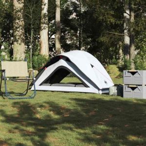VidaXL Tente de camping 1 personnes blanc tissu occultant imperméable