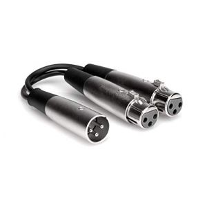 Hosa YXF-119 Câble Y XLR3H vers XLR3F Noir