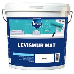 Levi's Mur Mat Peinture Acrylique - Murs & Plafonds - Intérieur Conditionnement: 1L - Couleur: blanc