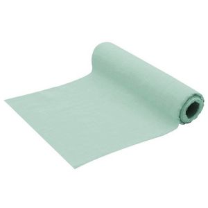 Ruedelafete Chemin de table Coton Lavé 5m, Bleu brume