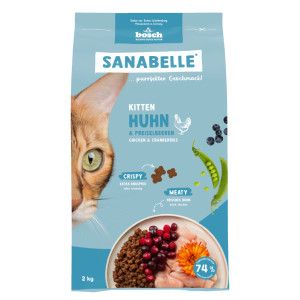 Sanabelle Kitten avec poulet et canneberges pour chaton 2 x 2 kg