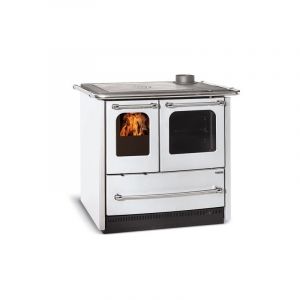 Cuisini&egrave;re &agrave; Bois Traditionnelle La Nordica 7014523 Sovrana Easy Evo 2.0 Blanc