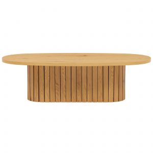 Oviala Table basse ovale en mélaminé bois