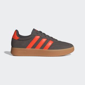 Adidas Homme BARREDA Shoes Chaussures, Charcoal/Impact Orange/Gum, 41 1/3 EU