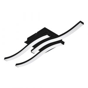 Eglo Applique murale/plafonnier LED 3 000K Cabezas Noir 12W 1 460lm