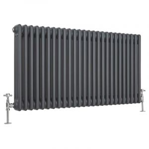 Hudson Reed Radiateur Horizontal Style Fonte Anthracite Windsor 60cm x 119.3cm x 10cm 1900 Watts