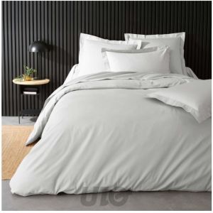 Housse de couette 100% Percale de coton Percaline blanche