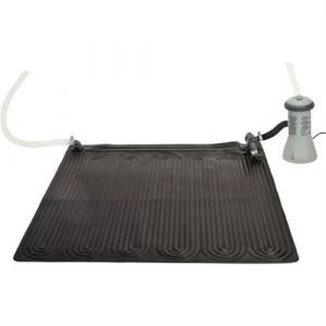 Tapis solaire chauffant pour piscine Inte 1 2 1 2 m PVC 28685 Noir