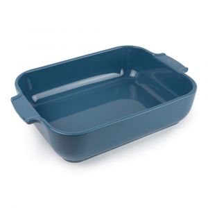 Peugeot Plat Four En Céramique Rectangulaire - 32 cm x 21,7 cm x 7,2 cm - Contenance : 2,7 L - Garanti 10 Ans - Fabrication Française - Coloris Light Blue