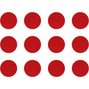 Cyclingcolors 12x Cache Vis Adhésif Autocollant Diamètre 40mm Protection Bouchon Trou Meuble, Rouge Feu F540