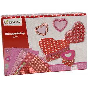 Image de Avenue mandarine Kit créatif Décopatch Love