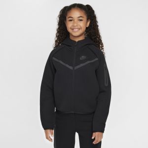 Nike Sweat à capuche et zip Sportswear Tech Fleece pour fille - Noir - Taille XL - Female