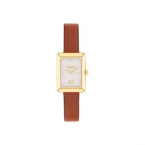 Coach Montre Femme Mara - 14504584 Bracelet Cuir Marron