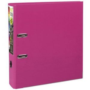 Exacompta Réf. 53359E - Carton de 10 classeurs à levier A4 MAXI Prem'Touch - Dos 80 mm - Mécanique 80 mm - Dimensions extérieures : 32 x 30 x 8 cm - Format à classer A4 Maxi - Coloris : Framboise