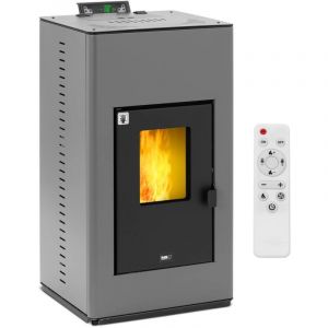 MSW Poêle à granulés hydro - 20 kW - pour 380 m³ / 25 l d'eau Chauffage à granulés Poêle à pellets
