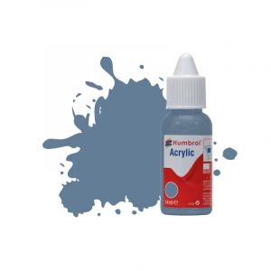 Humbrol Peinture Acrylique NO157 Bleu Azur Mat, Flacon Compte-Gouttes, 14 ml