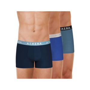 Image de Athena Lot de 3 boxers homme - Bleu