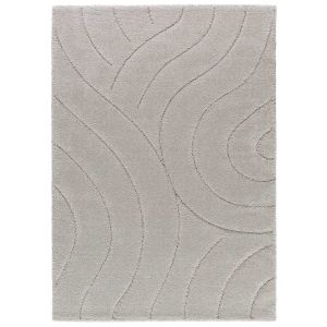 Tapis shaggy de style moderne gris, 60X120 cm