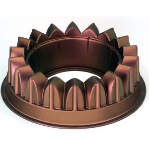 Lékué Moule Royal Crown en silicone cuivré