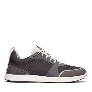 Clarks Chaussures basses style running en mati&egrave;re textile &agrave; semelle caoutchouc Gris - Taille 41