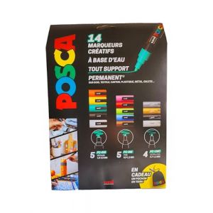 Posca Marqueur De Peinture - X14 - Le Lot De 14 Marqueurs
