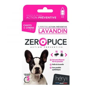 Héry Laboratoires Antiparasite pour chien Pipet Lavand (x5)