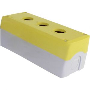 Image de Axxatronic Boîtier vide CBCSS3YW-CON (L x l x h) 170 x 71 x 65.5 mm gris, jaune 1 pc(s)