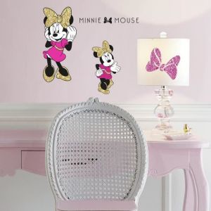 ROOMMATES Stickers géant Minnie Mouse Glitter Disney