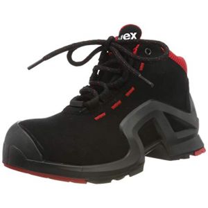 Uvex Bottes de sécurité 1-8517, Mixte, T 46, Noir/Rouge, S3 SRC, antistatiques (Prix pour 1 paire )