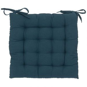 Atmosphera Créateur d'intérieur - Coussin de Chaise Loria 38x38cm Bleu Égéen