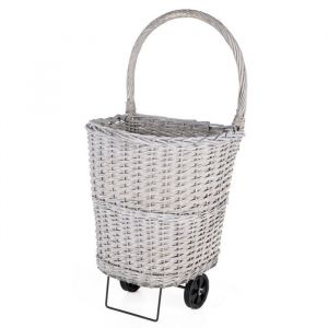 Somagic Chariot &agrave; b&ucirc;ches en osier et acier