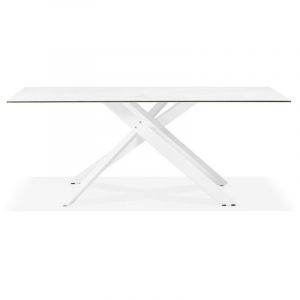 Image de Table à Manger en Céramique "Martie" 180cm Blanc Prix