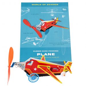 Avion à construire propulsé par un élastique Rex London