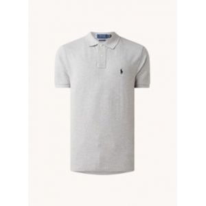 Image de Ralph Lauren Polo ajusté uni en coton Gris Polo