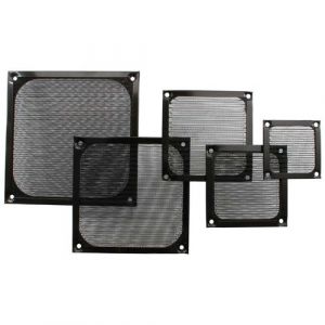 Image de Inline Grille ventilateur, filtre aluminium, 92x92mm, noir