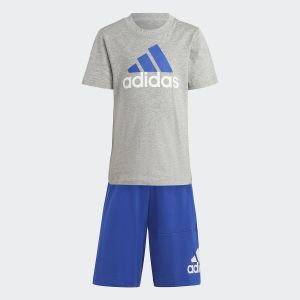 Image de Adidas Ensemble 2 pièces T-shit + short Gris + Bleu - Taille 5/6 ans